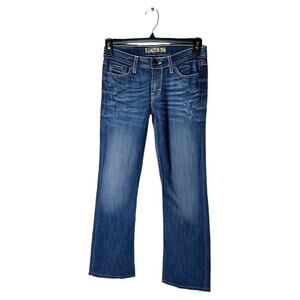 BKE Kate Jeans Whiskers Straight Women's Size 26 Blue Denim